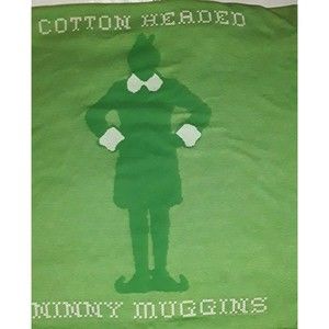 Elf Cotton Headed Ninny Muggins 2X Green TShirt Preowned
